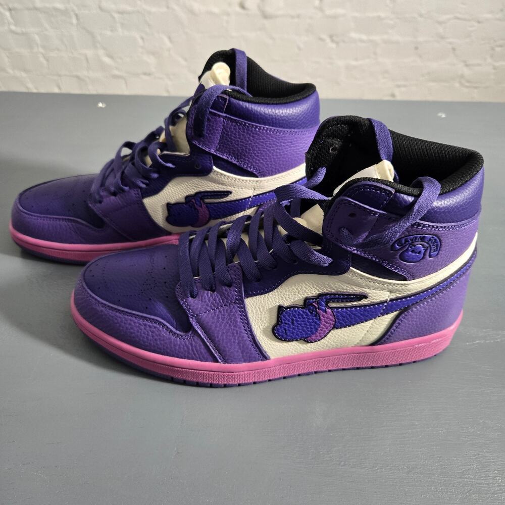 Gavin South Cat Shoe High-Top Sneakers Size 9 Purple Pink Leather Streetwear